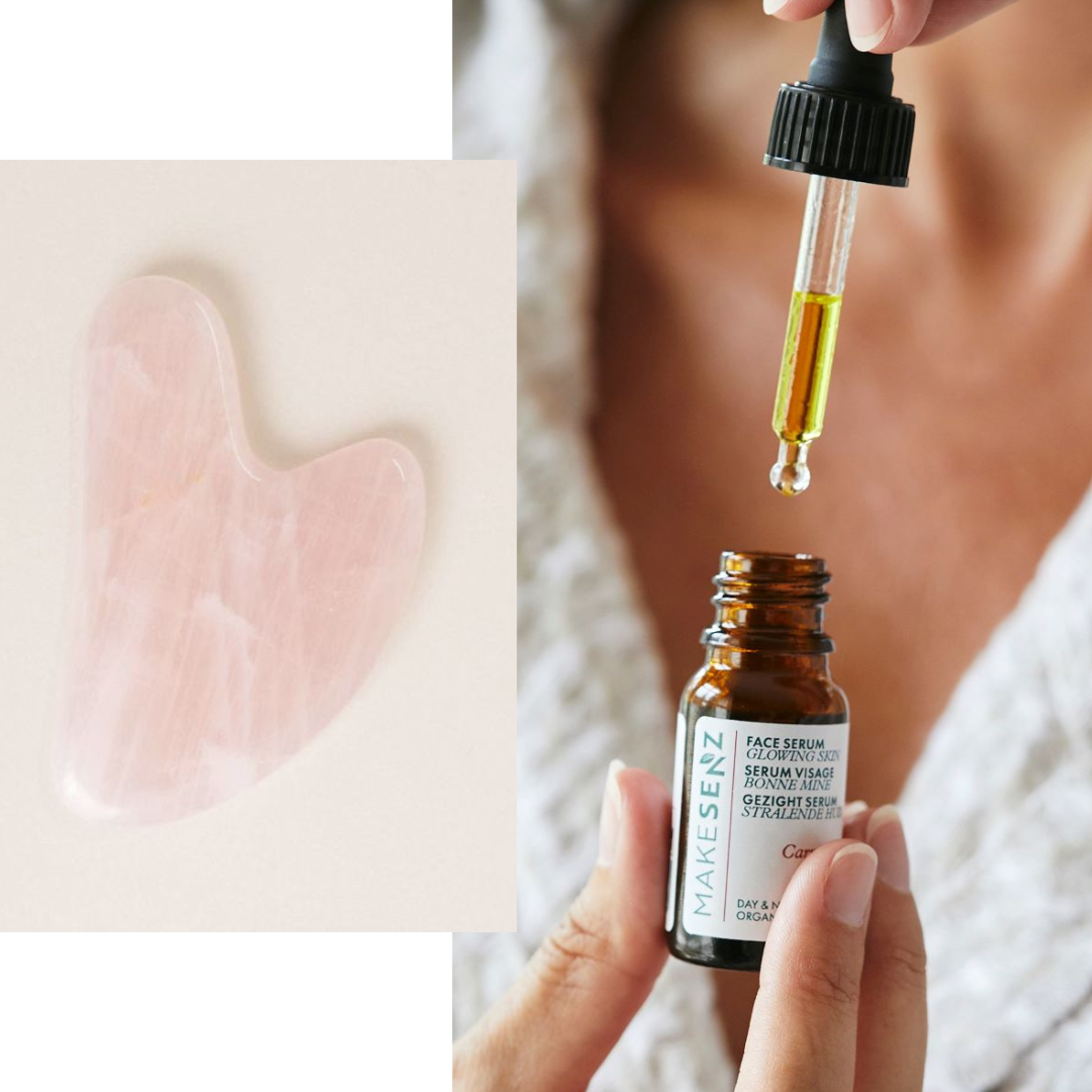 Glow pack : gua sha + glowing skin serum 10ml