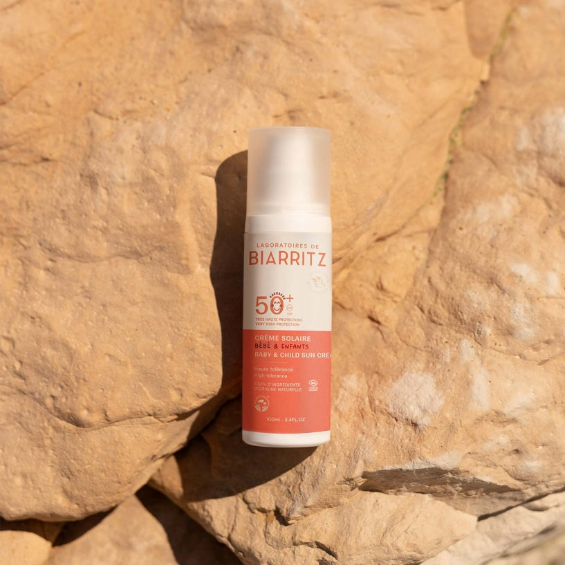 Crème solaire bébé & enfant SPF 50+ corps et visage / 100 ml - MAKESENZ