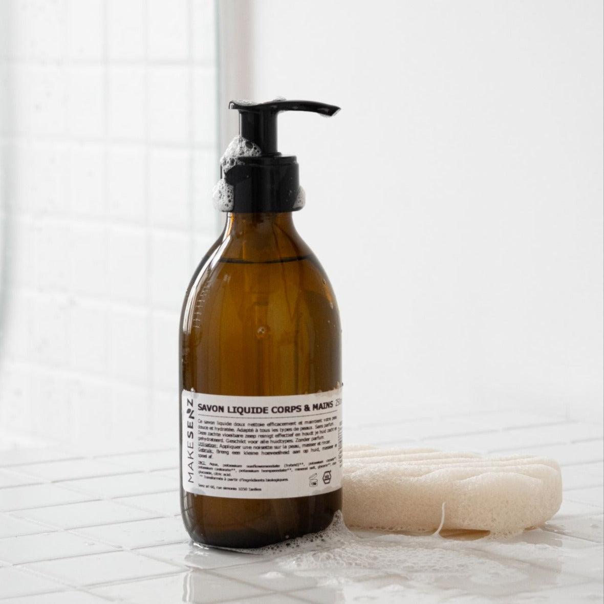 Savon liquide  corps et mains - sans parfum - 250ml - MAKESENZ